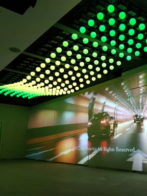 LED舞台升降球商场展厅酒吧发光球数控动态矩阵悬浮效果变色球
