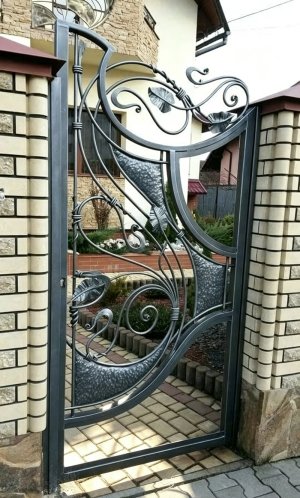 欧式手工锻打艺术铁艺庭院门｜别墅花园装饰门