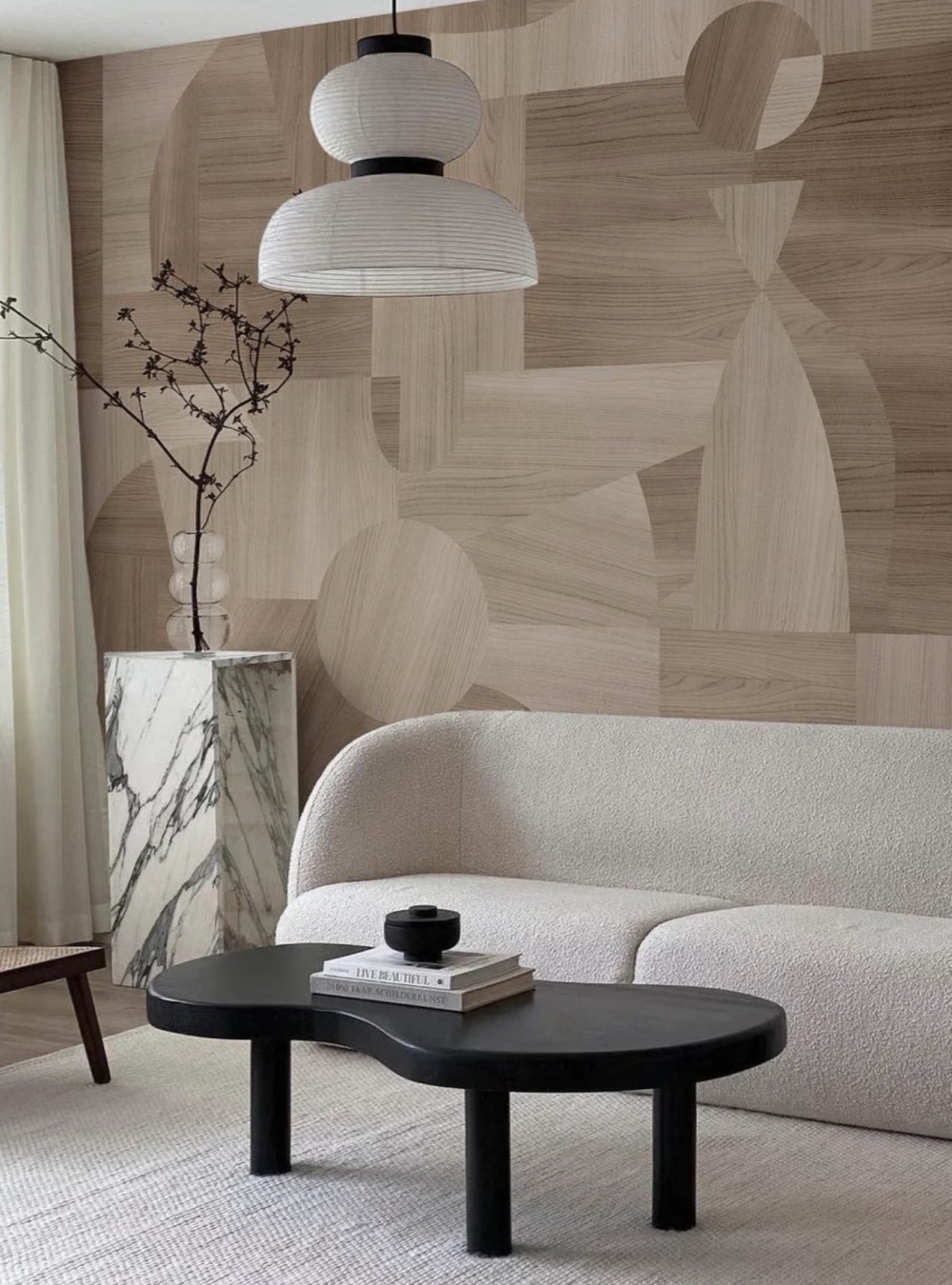 天然木皮拼花饰面