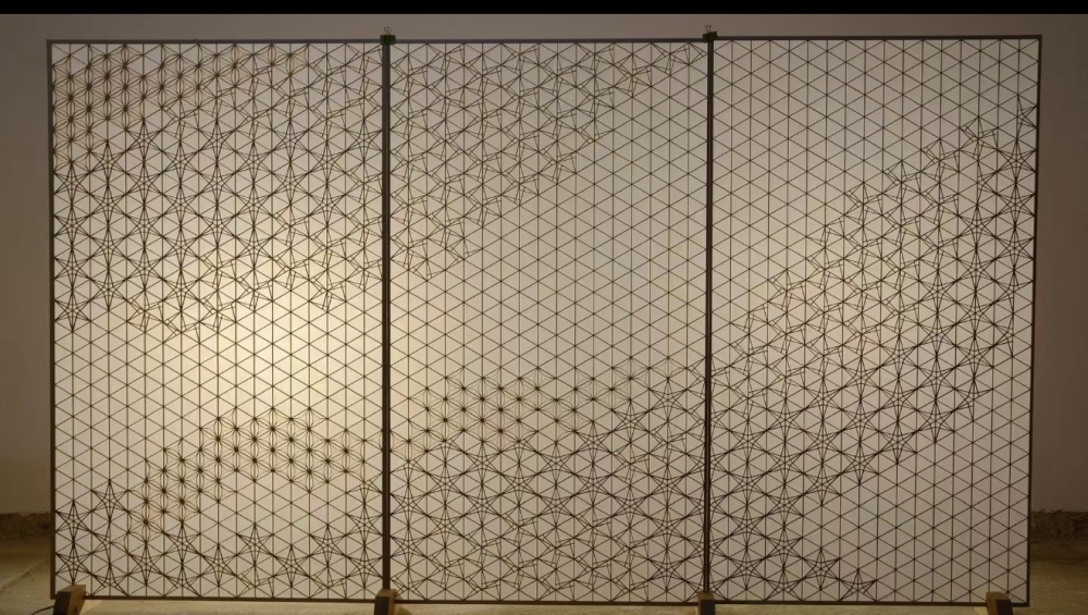 细工木屏风