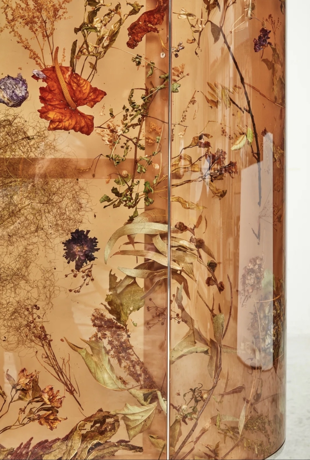 压花艺术花草柜