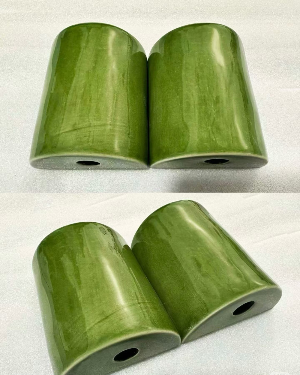 绿色竹节手工砖