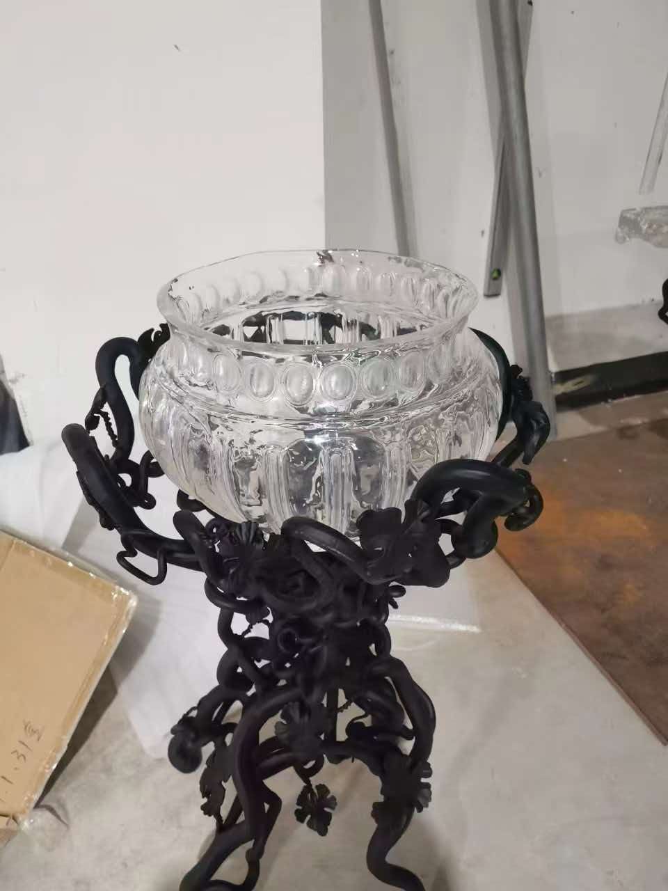 纯手工锻造铁艺艺术烛台