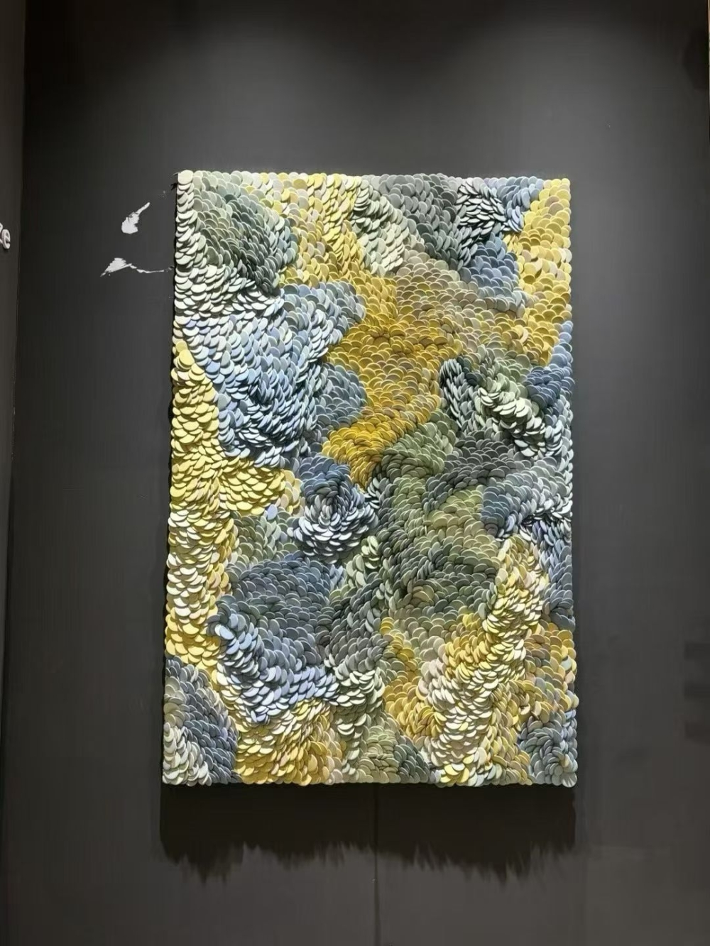 堆叠手工陶瓷艺术墙