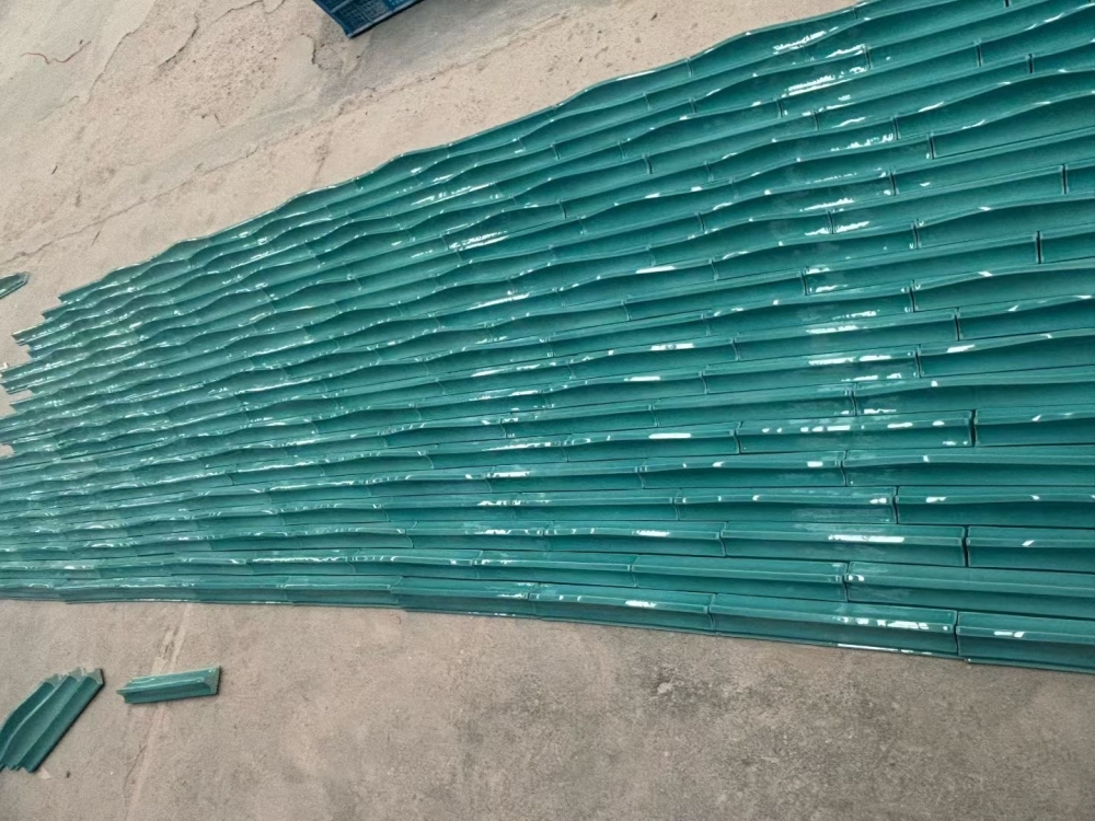 湖绿色手工陶瓷砖