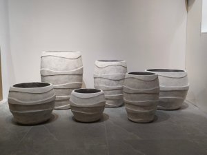 艺术水泥纤维落地花瓶386