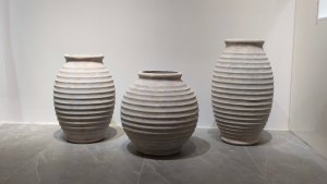 艺术水泥纤维落地花瓶357