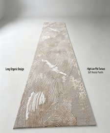 棕色流线纹理毯